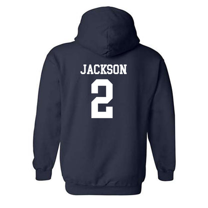 Butler - NCAA Men's Basketball : Jalen Jackson - Classic Shersey Hooded Sweatshirt-1
