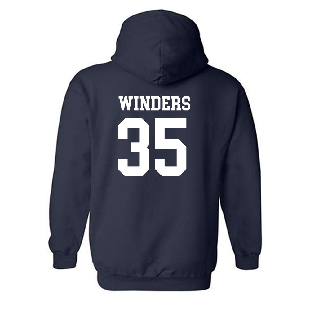 Butler - NCAA Baseball : Max Winders - Classic Shersey Hooded Sweatshirt-1