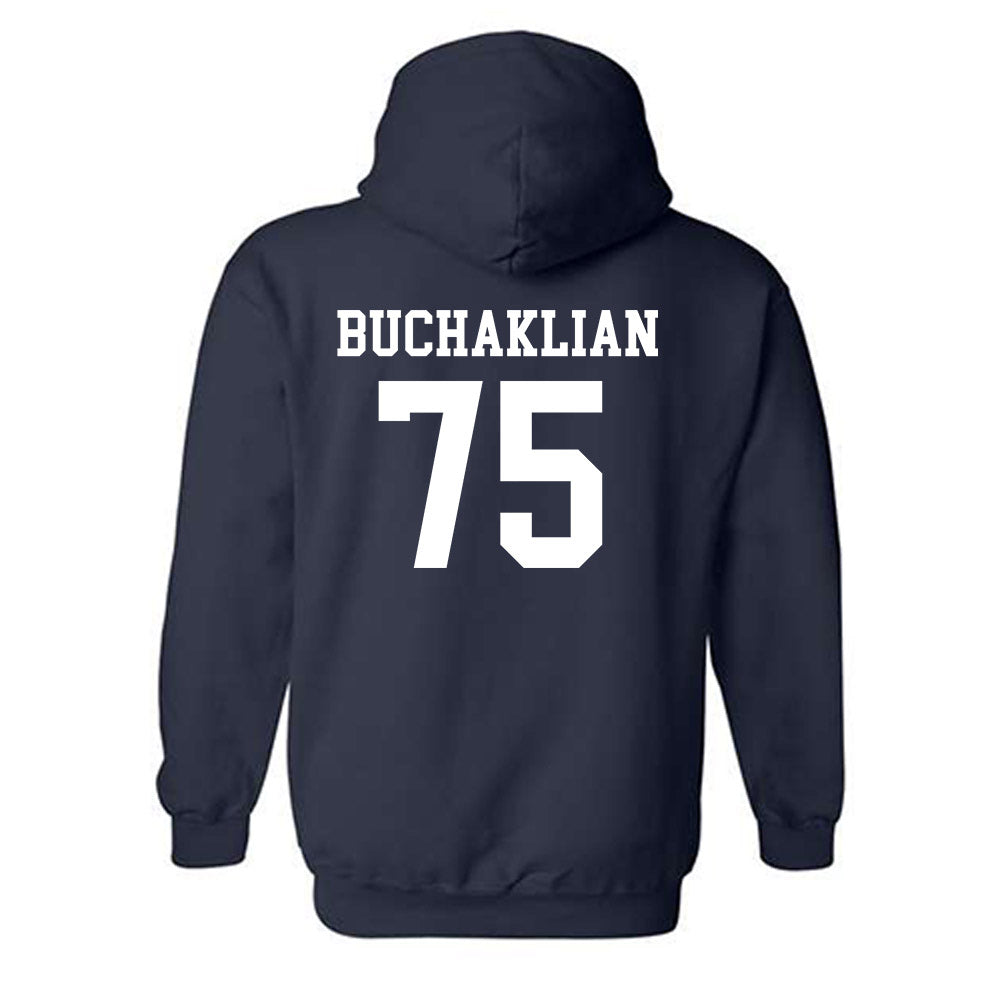 BU - NCAA Football : kevork buchaklian - Classic Shersey Hooded Sweatshirt-1