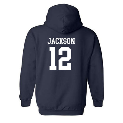 BU - NCAA Women's Basketball : Saniya Jackson - Classic Shersey Hooded Sweatshirt-1