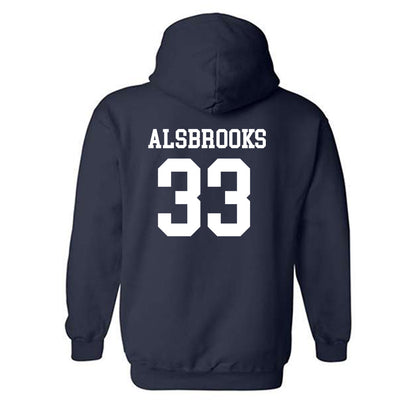 BU - NCAA Football : Trey Alsbrooks - Classic Shersey Hooded Sweatshirt-1