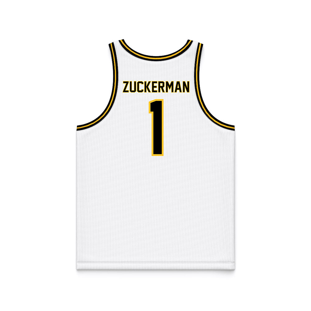 PLU - NCAA Men's Basketball : Zach Zuckerman - White Basketball Jersey-1