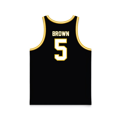 PLU - NCAA Men's Basketball : Julian Brown - Black Basketball Jersey