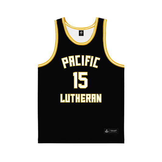 PLU - NCAA Men's Basketball : Henry Smith - Black Basketball Jersey-0