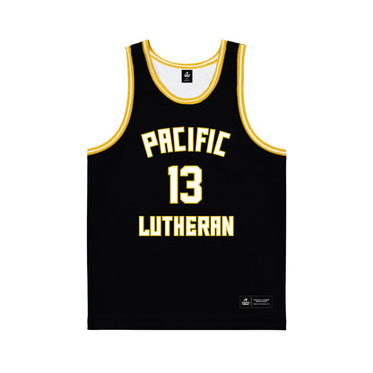 PLU - NCAA Men's Basketball : Logan Lucero - Black Basketball Jersey-0