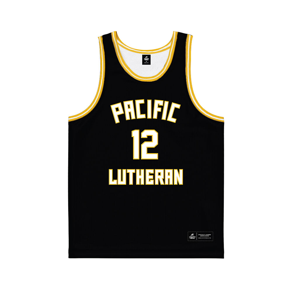 PLU - NCAA Men's Basketball : Charlie Kapranos - Black Basketball Jersey