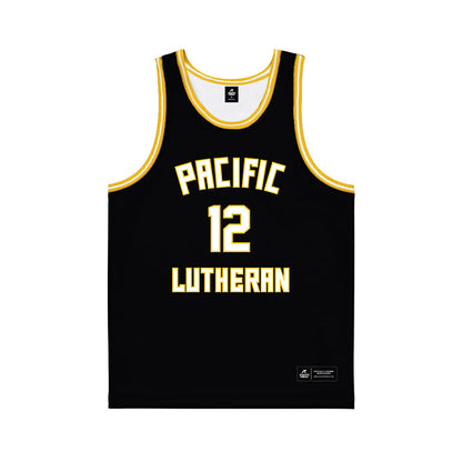 PLU - NCAA Men's Basketball : Charlie Kapranos - Black Basketball Jersey