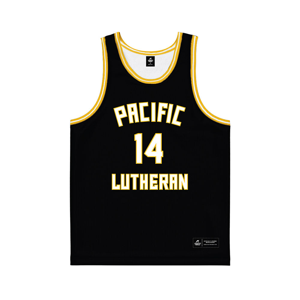 PLU - NCAA Men's Basketball : Cameron Rice - Black Basketball Jersey-0