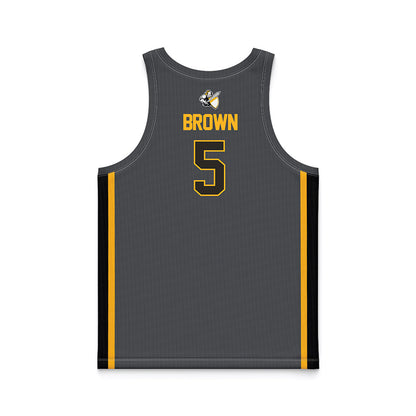 PLU - NCAA Men's Basketball : Julian Brown - Grey Basketball Jersey