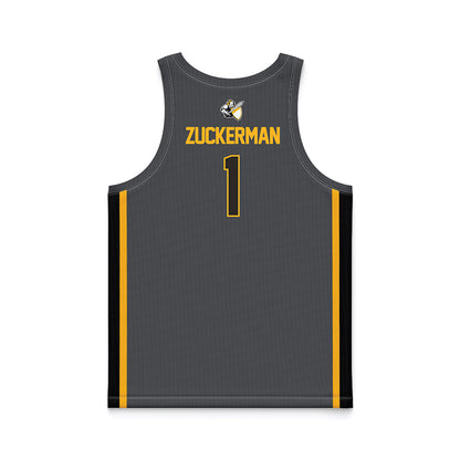 PLU - NCAA Men's Basketball : Zach Zuckerman - Grey Basketball Jersey-1