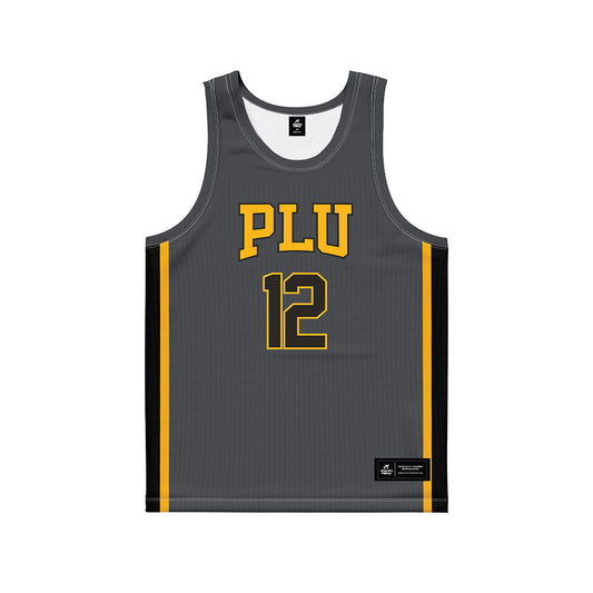 PLU - NCAA Men's Basketball : Charlie Kapranos - Grey Basketball Jersey