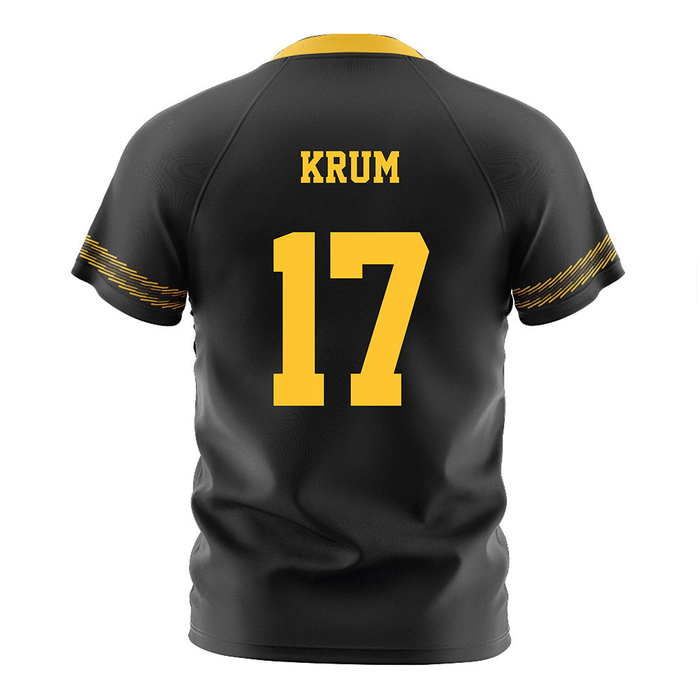 PLU - NCAA Men's Soccer : Logan Krum - Black Soccer Jersey-1