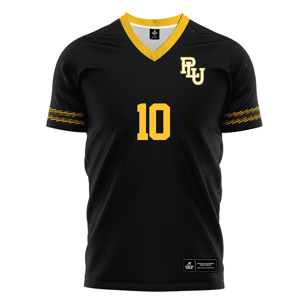 PLU - NCAA Men's Soccer : Connor O'Brien - Black Soccer Jersey-0