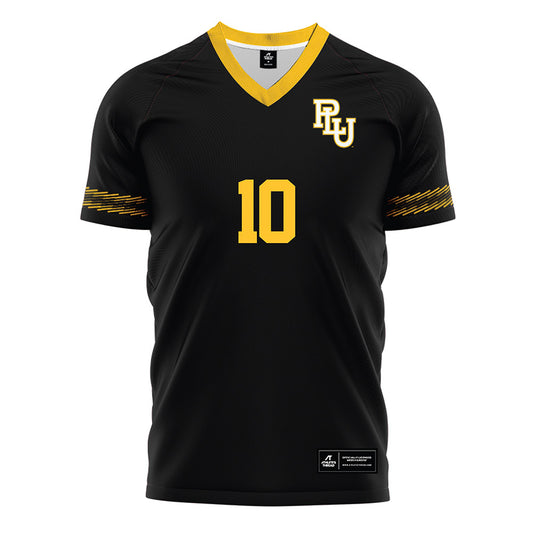 PLU - NCAA Men's Soccer : Connor O'Brien - Black Soccer Jersey-0