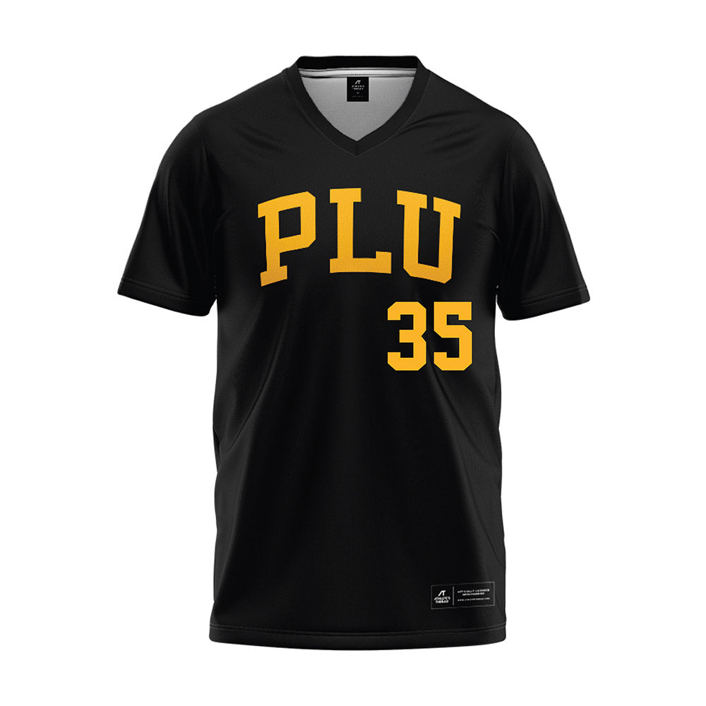 PLU - NCAA Baseball : Andrew Hickman - Black Jersey-0