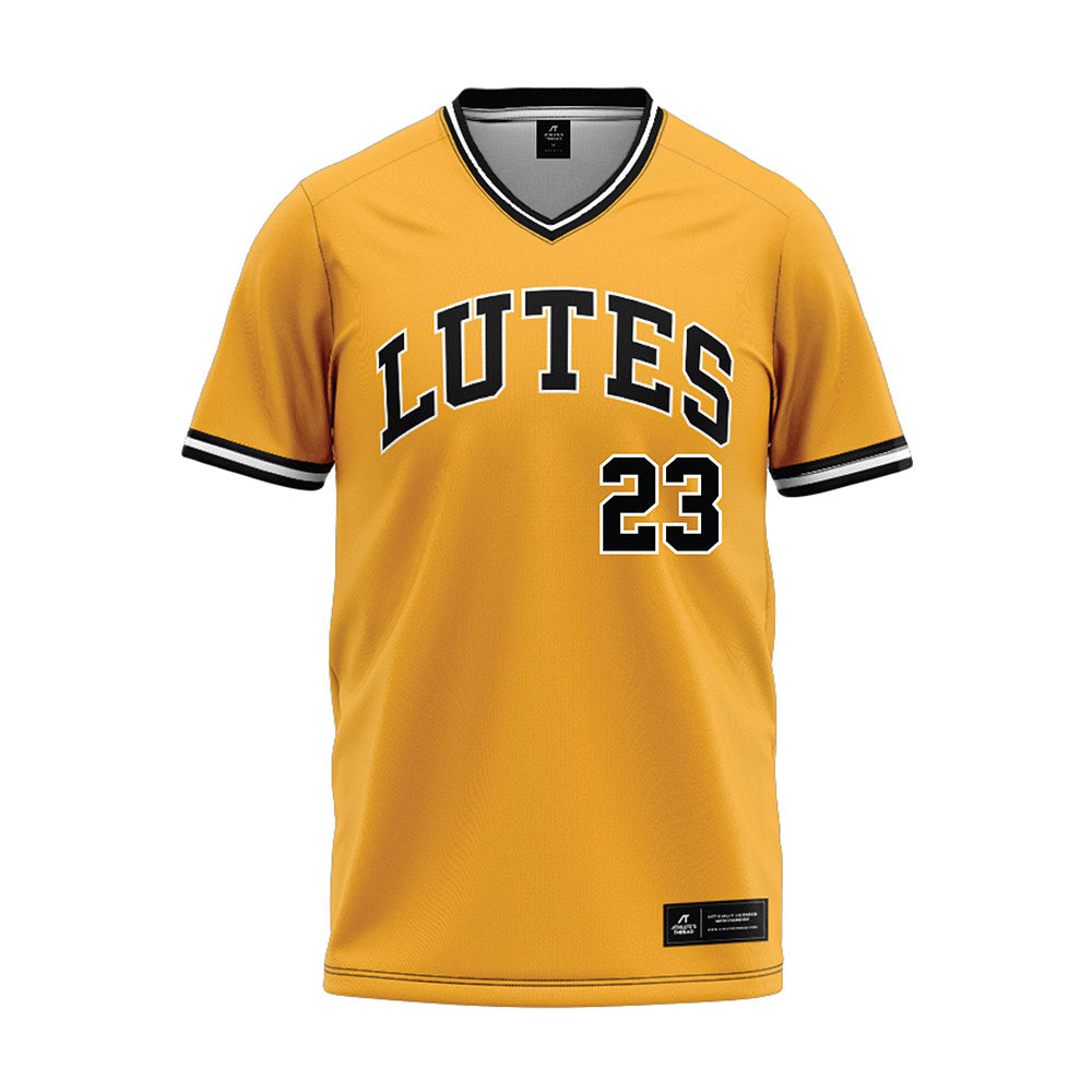 PLU - NCAA Baseball : Cole Fenton - Gold Jersey-0