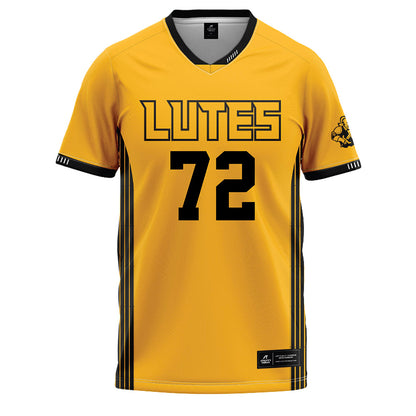 PLU - NCAA Softball : Addy Meyers - Gold Baseball Jersey