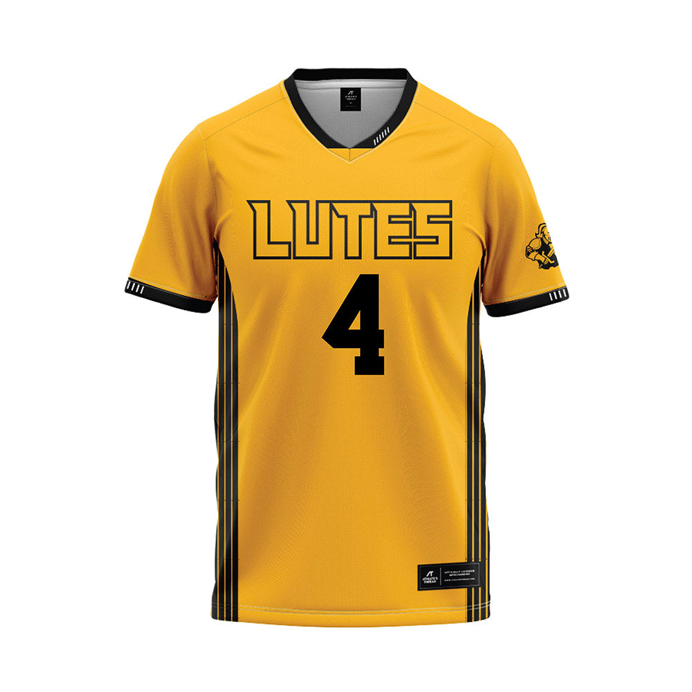 PLU - NCAA Softball : Mya Grado - Gold Jersey-0