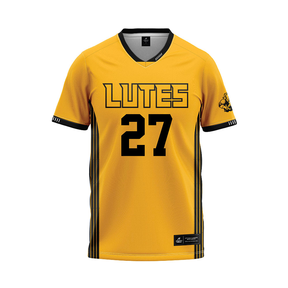 PLU - NCAA Softball : Megan Landes - Gold Jersey-0
