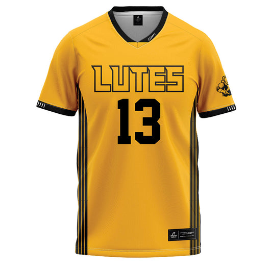 PLU - NCAA Softball : Mila Hargrave - Gold Baseball Jersey
