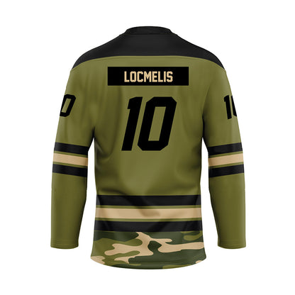 UMass - NCAA Men's Ice Hockey : Dans Locmelis - Camo Hockey Jersey