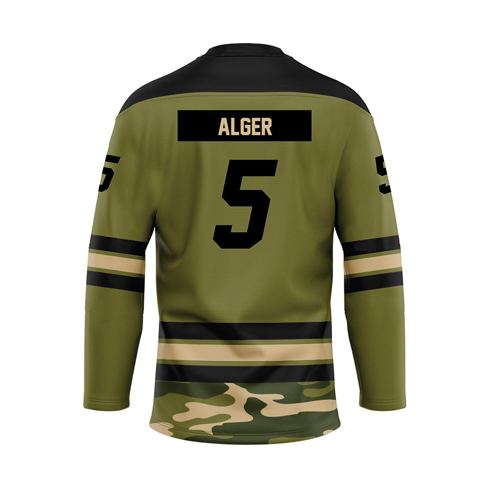 UMass - NCAA Men's Ice Hockey : Linden Alger - Camo Hockey Jersey