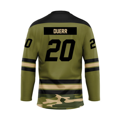 UMass - NCAA Men's Ice Hockey : James Duerr - Camo Hockey Jersey