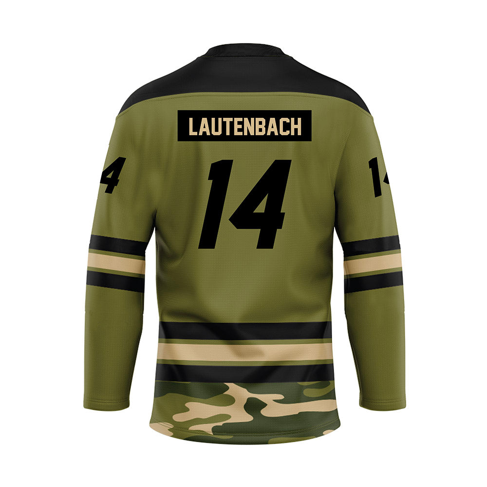 UMass - NCAA Men's Ice Hockey : Ryan Lautenbach - Camo Hockey Jersey