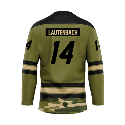 UMass - NCAA Men's Ice Hockey : Ryan Lautenbach - Camo Hockey Jersey