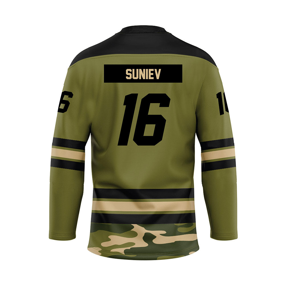 UMass - NCAA Men's Ice Hockey : Aydar Suniev - Camo Hockey Jersey