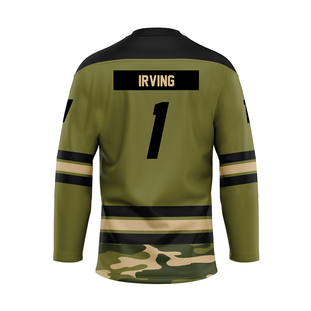 UMass - NCAA Men's Ice Hockey : Jackson Irving - Camo Hockey Jersey