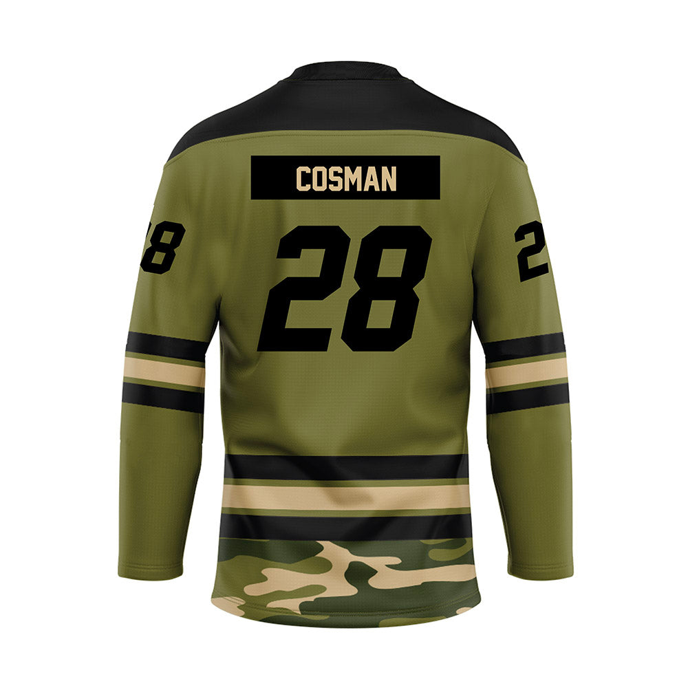 UMass - NCAA Men's Ice Hockey : Bo Cosman - Camo Hockey Jersey