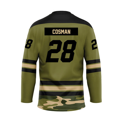 UMass - NCAA Men's Ice Hockey : Bo Cosman - Camo Hockey Jersey