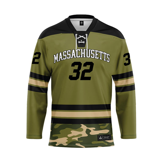 UMass - NCAA Men's Ice Hockey : James Norton - Camo Hockey Jersey