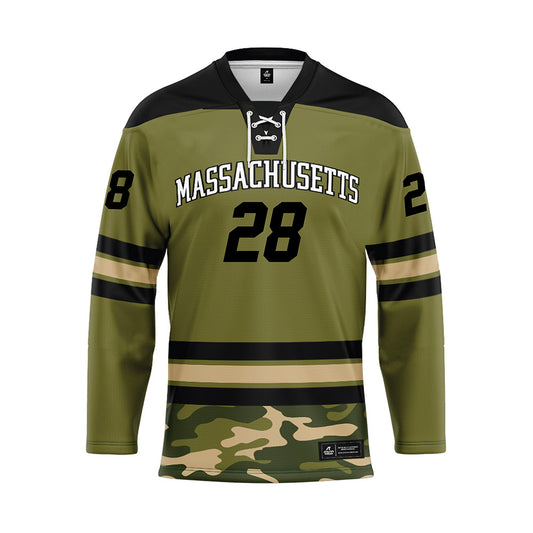 UMass - NCAA Men's Ice Hockey : Bo Cosman - Camo Hockey Jersey