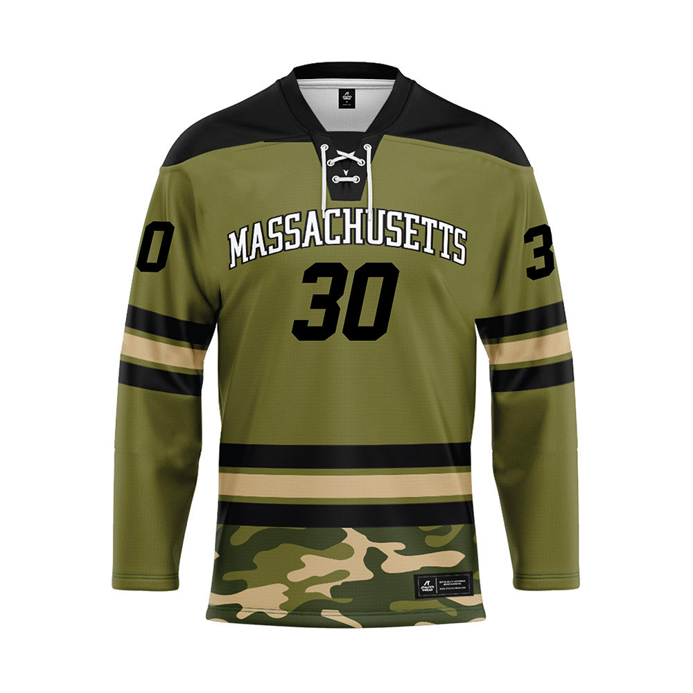 UMass - NCAA Men's Ice Hockey : Michael Hrabal - Camo Hockey Jersey