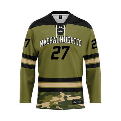 UMass - NCAA Men's Ice Hockey : Michael Cameron - Camo Hockey Jersey