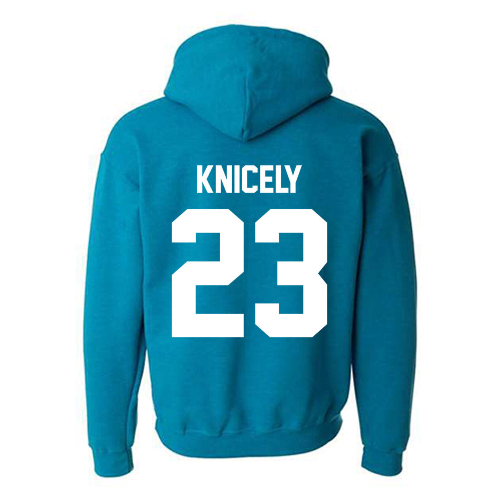 Coastal Carolina - NCAA Football : Dom Knicely - Classic Fashion Shersey Hooded Sweatshirt-1