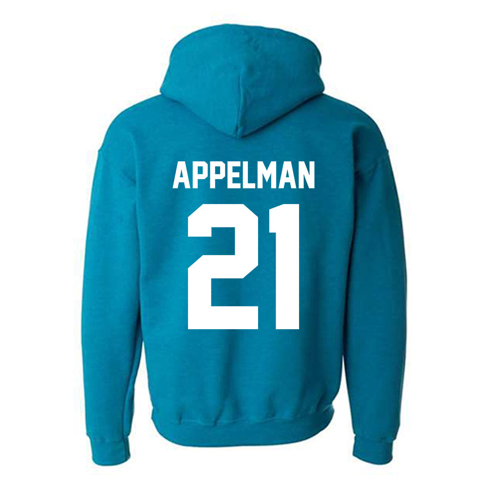 Coastal Carolina - NCAA Baseball : Jaxon Appelman - Classic Fashion Shersey Hooded Sweatshirt-1