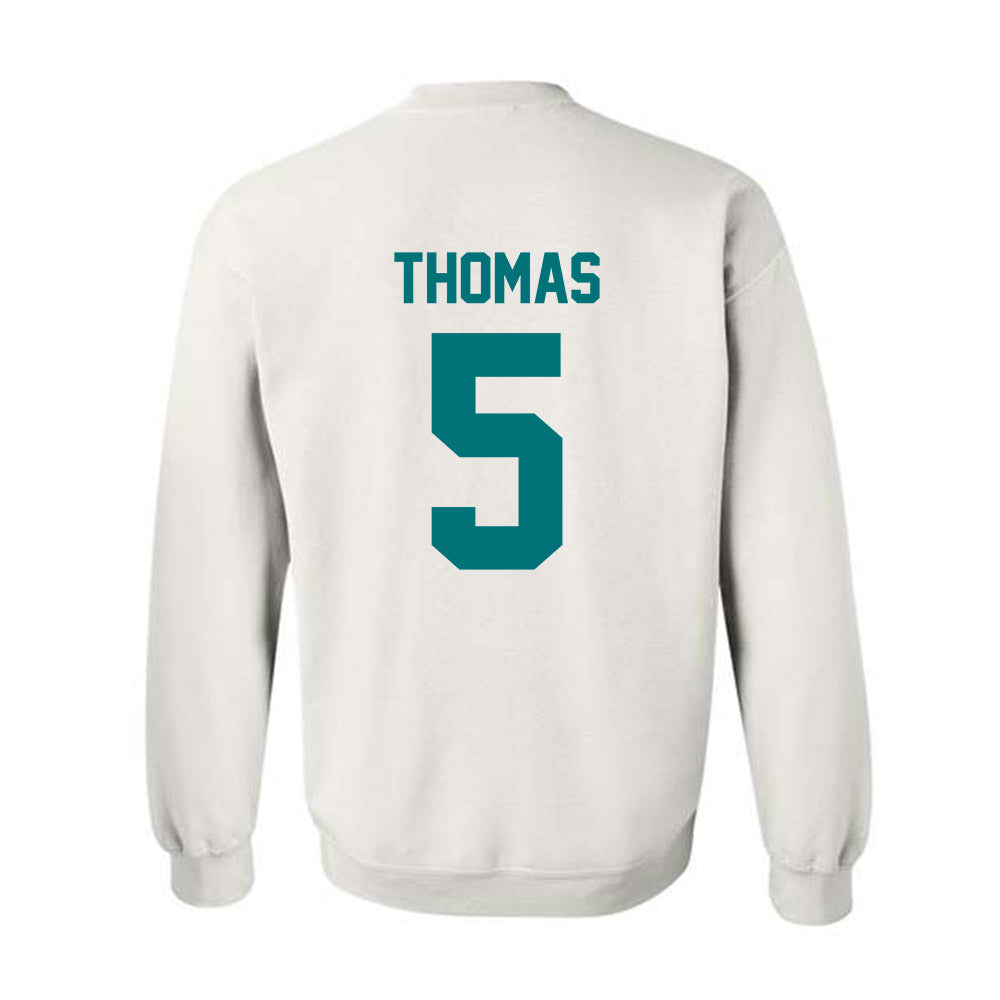 Coastal Carolina - NCAA Football : Dante Thomas - Classic Fashion Shersey Crewneck Sweatshirt-1