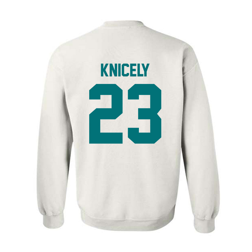 Coastal Carolina - NCAA Football : Dom Knicely - Classic Fashion Shersey Crewneck Sweatshirt-1