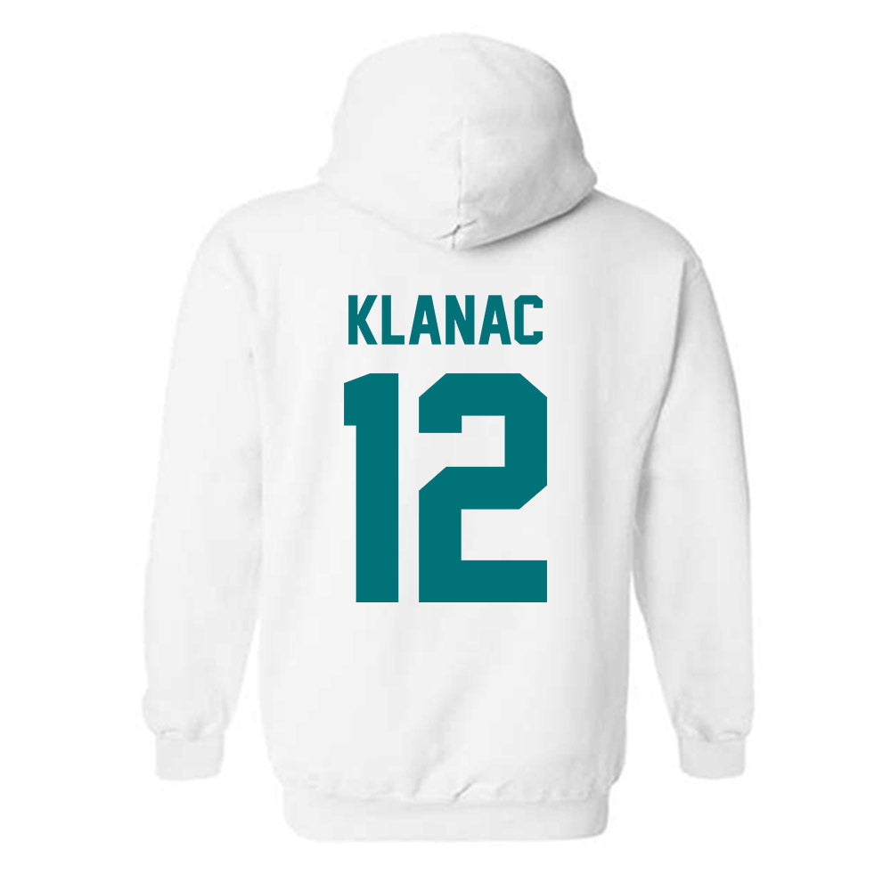 Coastal Carolina - NCAA Women's Basketball : Olivia Klanac - Classic Fashion Shersey Hooded Sweatshirt-1