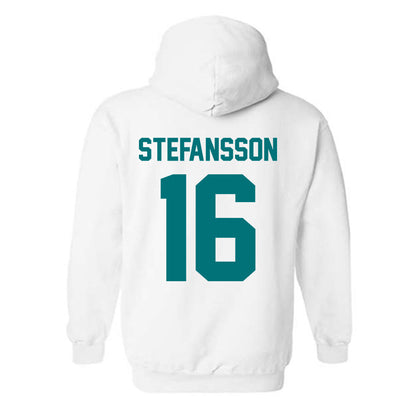 Coastal Carolina - NCAA Men's Soccer : Gudjon Stefansson - Classic Fashion Shersey Hooded Sweatshirt-1