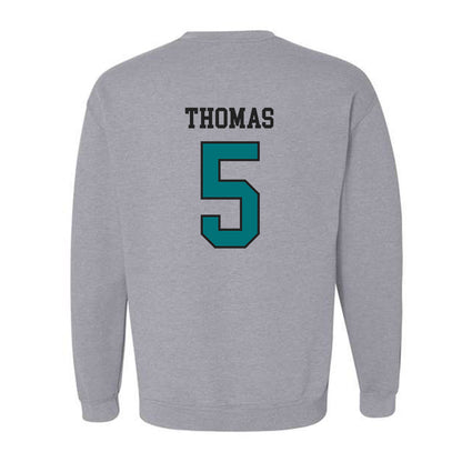 Coastal Carolina - NCAA Football : Dante Thomas - Classic Fashion Shersey Crewneck Sweatshirt-1