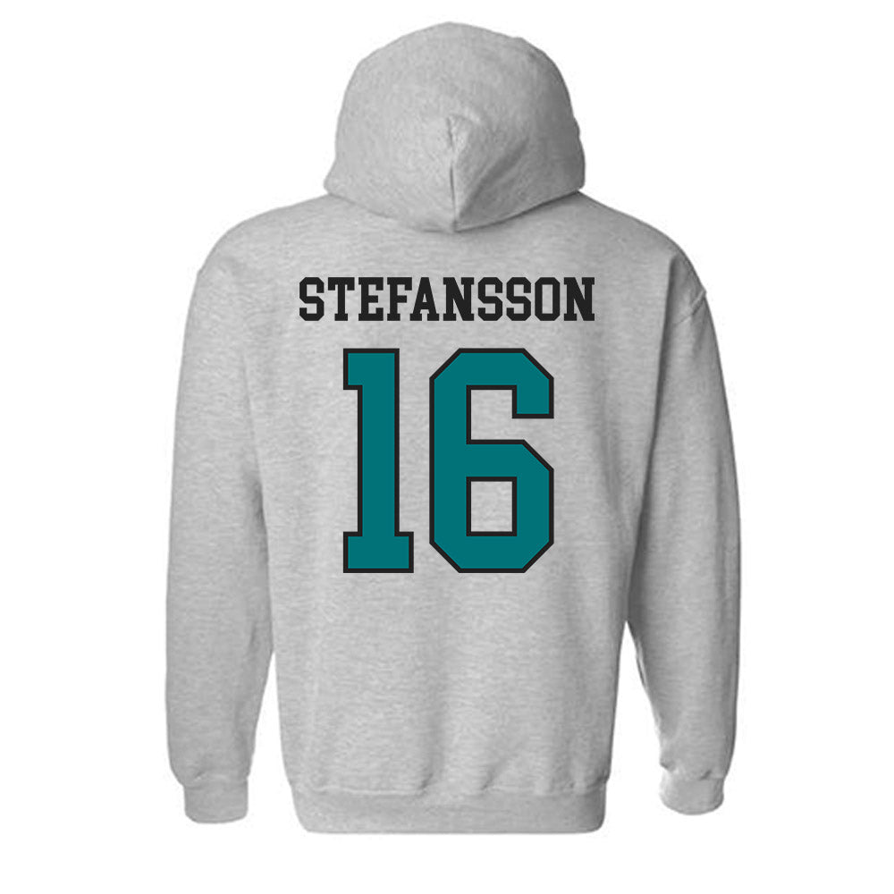 Coastal Carolina - NCAA Men's Soccer : Gudjon Stefansson - Classic Fashion Shersey Hooded Sweatshirt-1