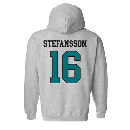 Coastal Carolina - NCAA Men's Soccer : Gudjon Stefansson - Classic Fashion Shersey Hooded Sweatshirt-1