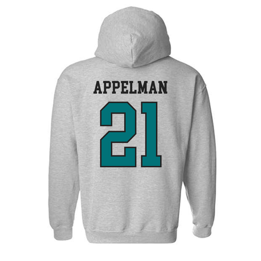 Coastal Carolina - NCAA Baseball : Jaxon Appelman - Classic Fashion Shersey Hooded Sweatshirt-1