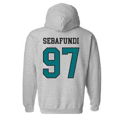 Coastal Carolina - NCAA Football : Emile Sebafundi - Classic Fashion Shersey Hooded Sweatshirt-1