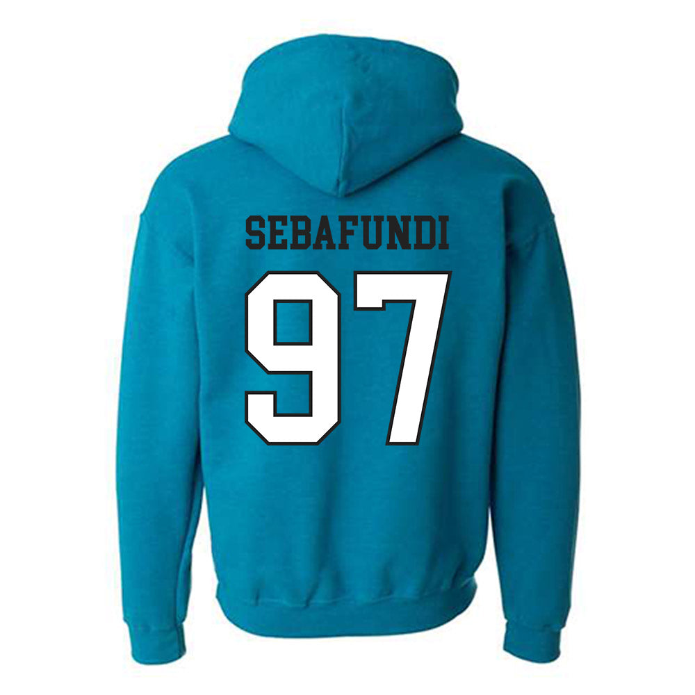 Coastal Carolina - NCAA Football : Emile Sebafundi - Classic Fashion Shersey Hooded Sweatshirt-1