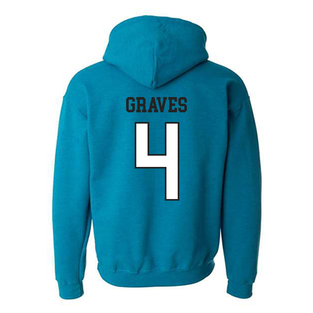 Coastal Carolina - NCAA Football : Bryson Graves - Classic Fashion Shersey Hooded Sweatshirt-1